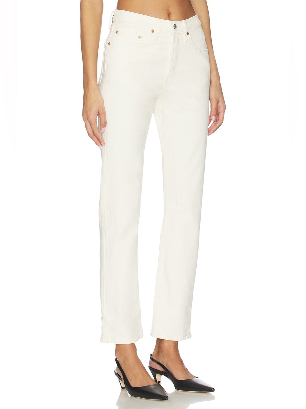 Levi's 501 Straight in Surprise Guest White - Boyfriend Jeans